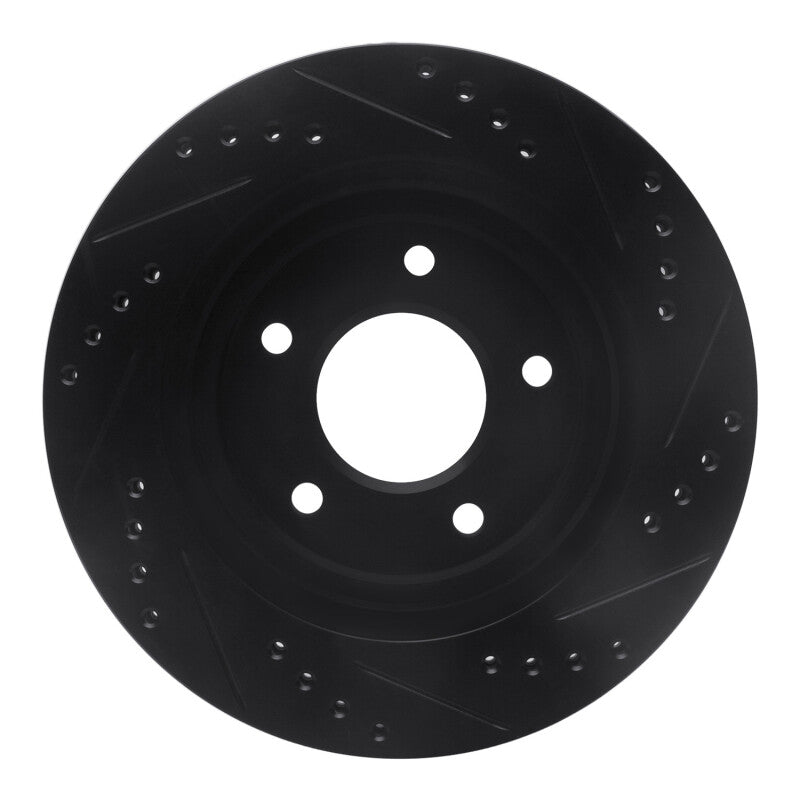 R1 Concepts R1 94-01 Buick Regal Front Left Drilled & Slotted Black Brake Rotor