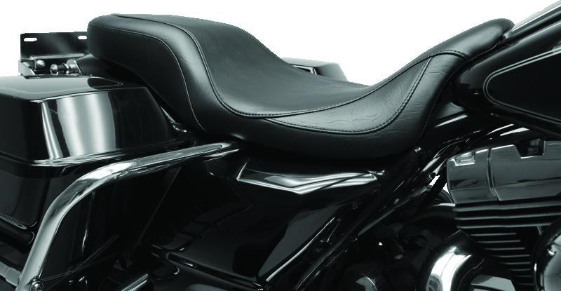 Mustang Motorcycle Mustang 04-21 Harley Sportster Wide Touring 1PC Seat w/Studs- Black