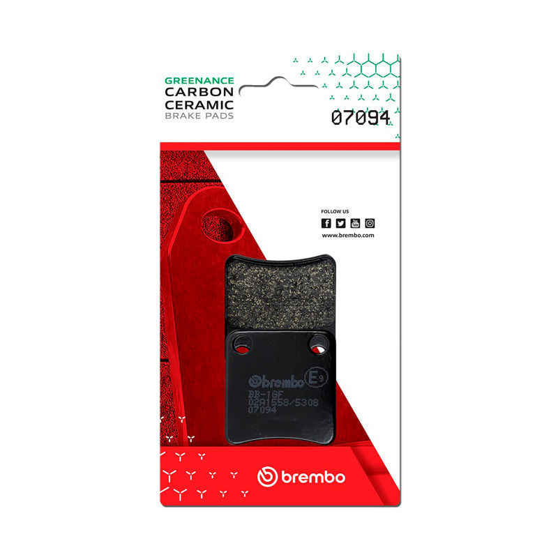 Brembo Powersports Brembo Honda Dn-01/Honda Fjs/Honda Silverwing/Honda X-Adv/Piaggio X10 Carbon Ceramic Brake Pad
