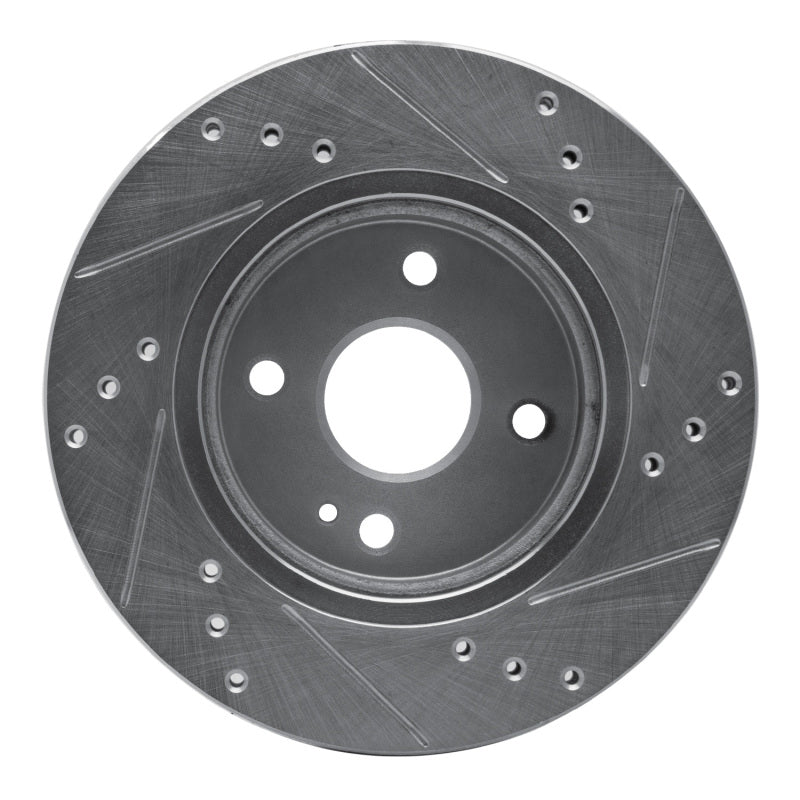 R1 Concepts R1 11-15 Mazda 2 (Mexico) Front Left Drilled & Slotted Silver Brake Rotor