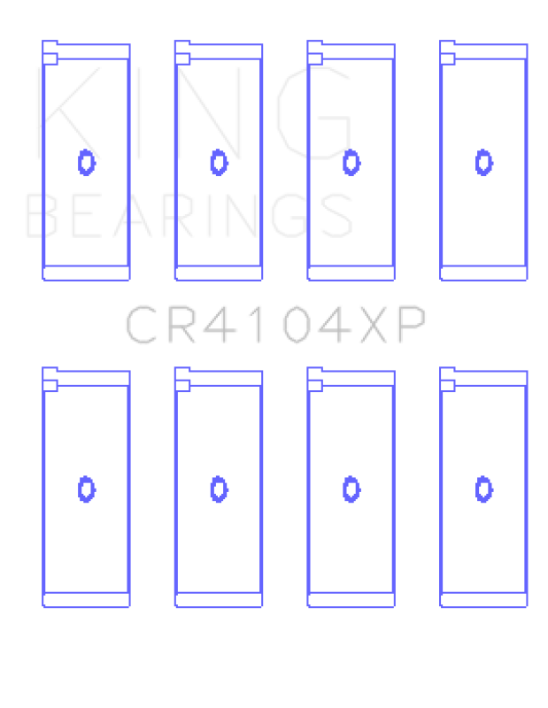 King Engine Bearings Audi/VW 83-03 1.6L/1.8L/2.0L Performance Rod Bearing Set - Size STD