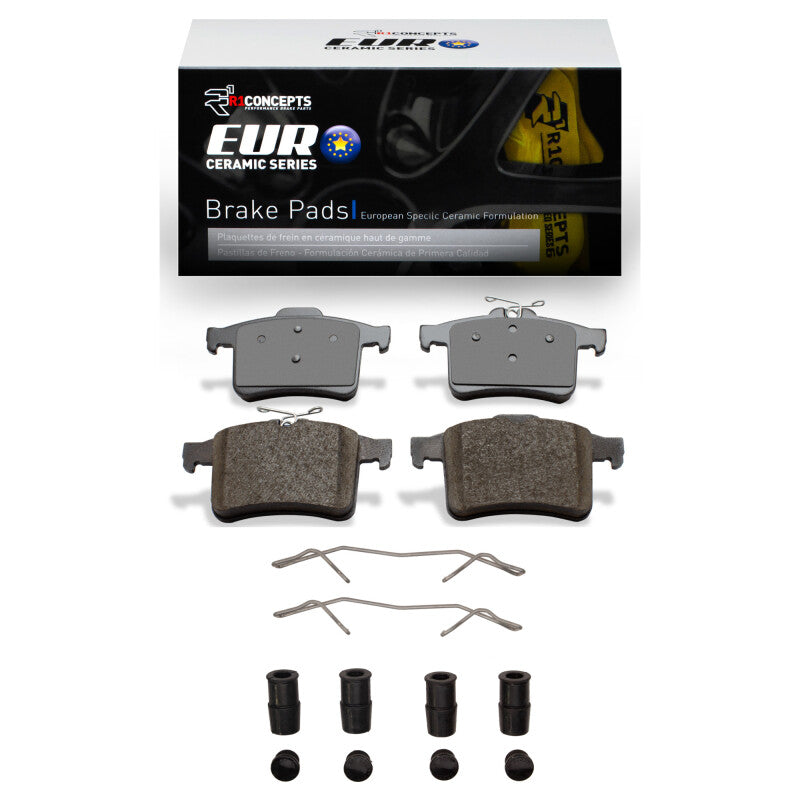 R1 Concepts R1 10-19 Jaguar XKR-S Rear Euro Ceramic Pads & Hardware Kit