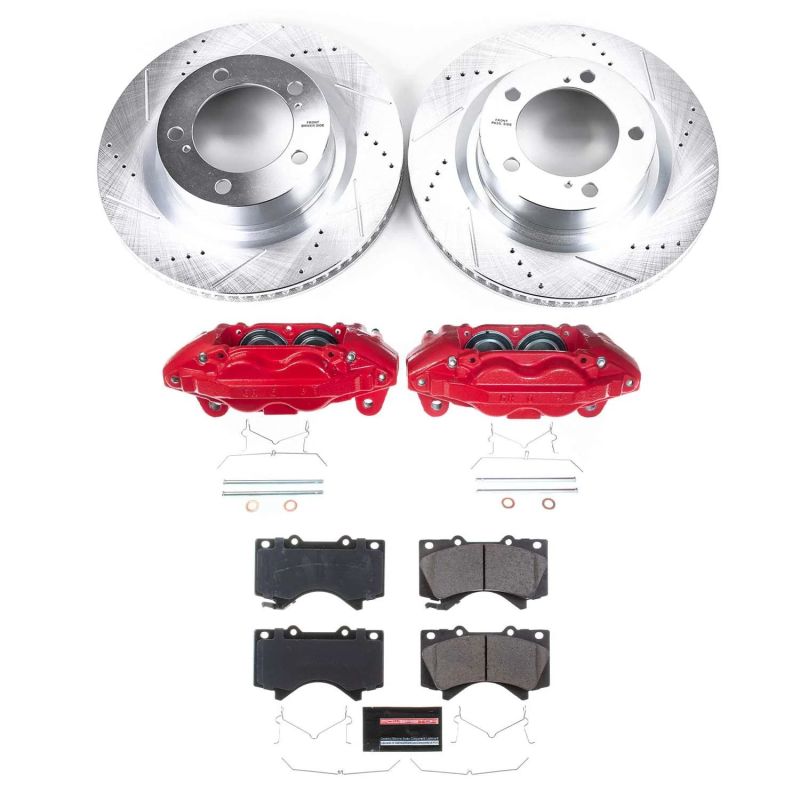 PowerStop Power Stop 15-21 Toyota Tundra Front Z36 Truck & Tow Kit w/Cals