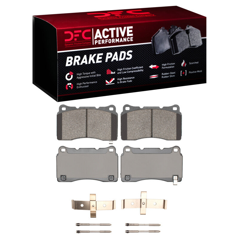 DFC 10-16 Hyundai Genesis Coupe Front Active Performance Pads and Hardware Kit