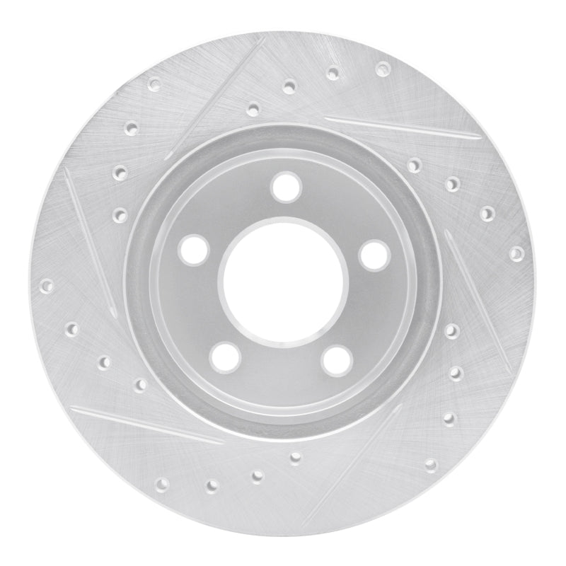 R1 Concepts R1 95-02 Ford Ranger (USA/Canada) Front Right Drilled & Slotted Silver Brake Rotor