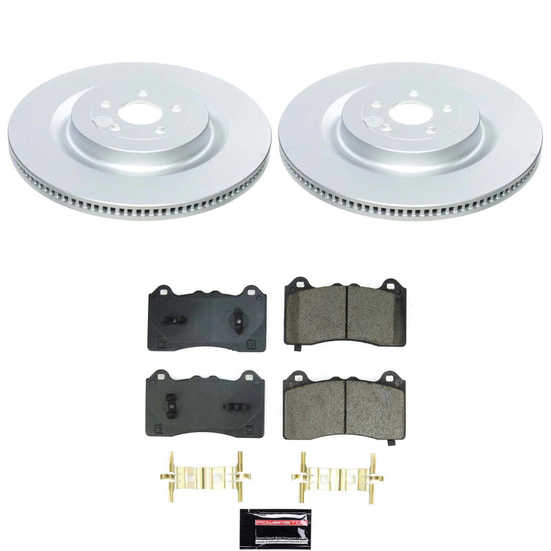 PowerStop Power Stop 21-24 Ford Mustang Mach-E Front Z17 Coated Brake Kit