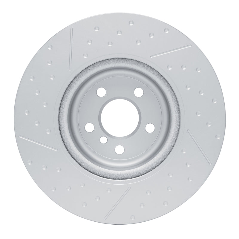 DFC 20-25 BMW M340i Right Rear GeoSPEC Coated Rotor - Dimpled and Slotted