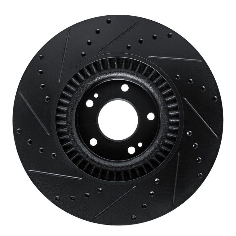 R1 Concepts R1 20-25 Hyundai Palisade Front Right Drilled & Slotted Black Brake Rotor