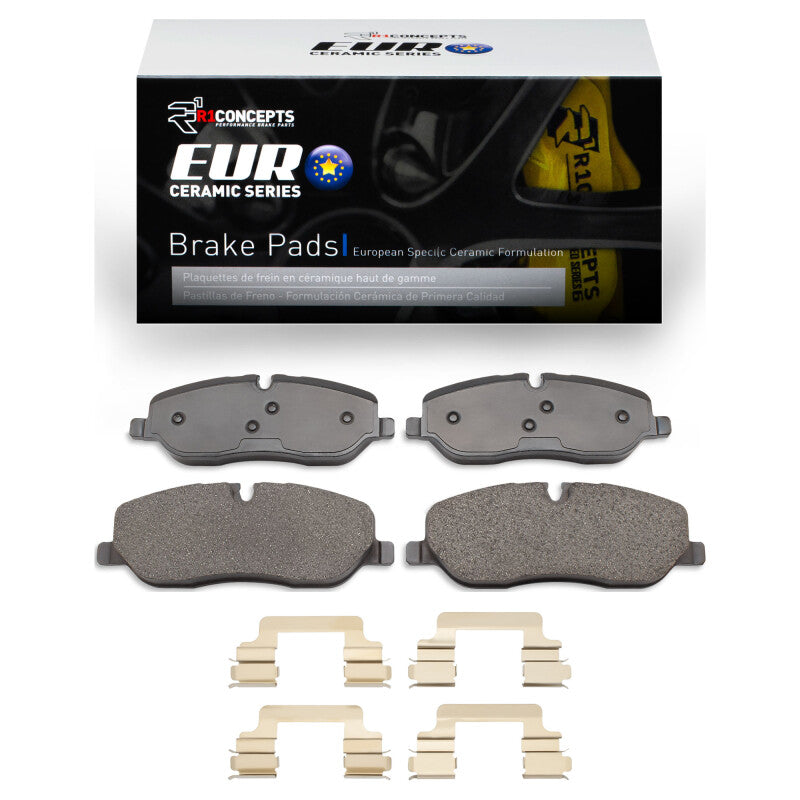 R1 Concepts R1 05-09 Land Rover Range Rover Front Euro Ceramic Brake Pads & Hardware Kit