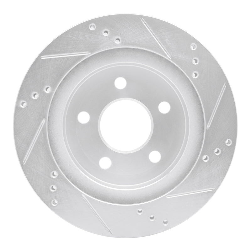 R1 Concepts R1 93-97 Chevrolet Camaro Rear Left Drilled & Slotted Silver Brake Rotor
