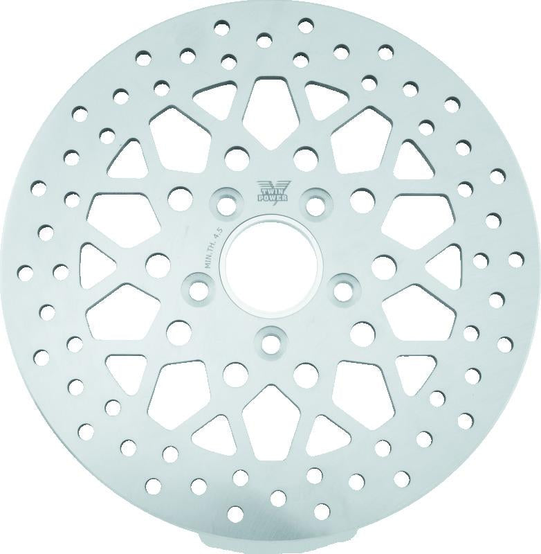 TwinPower Twin Power 84-17 Big Twin Exc 08-17 FLH FLT Rear 11.5 Solid Rotor Mesh