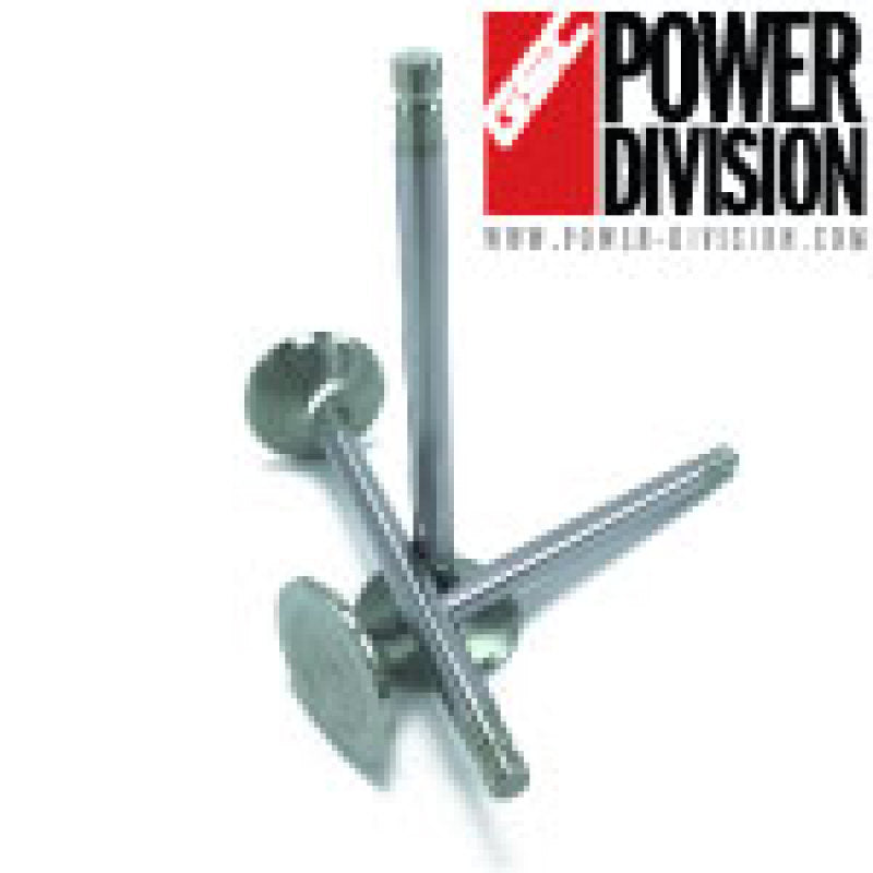 GSC Power Division GSC P-D Toyota 2JZ Chrome Alloy Polished Exhaust Valve - 30.0mm Head (+1mm) 6.6mm Stem - Set of 12
