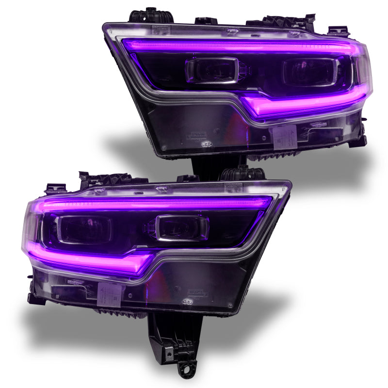ORACLE Lighting Oracle 19-21 RAM 1500 Projector LED Headlight DRL Kit - RGBW+A w/ RF Controller