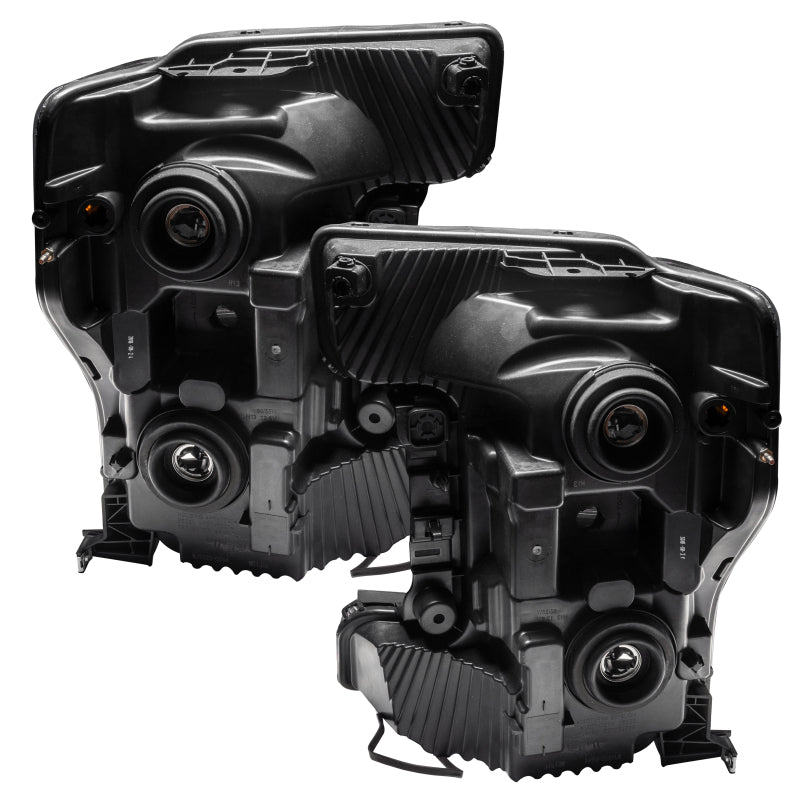 ORACLE Lighting Oracle 17-19 Ford F-250 SD Dynamic Pre-Assembled Headlights - Halogen - Black Edition -