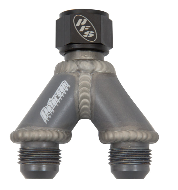 Peterson Fluid Systems Y-Manifold -20AN B-Nut To 12/12