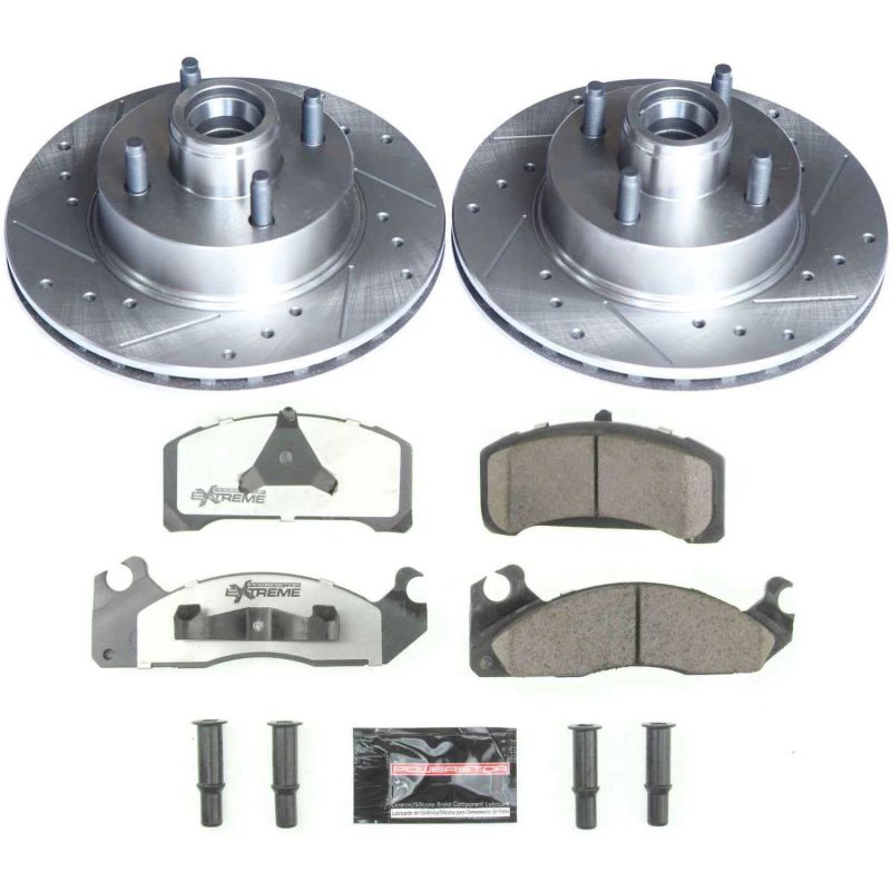 PowerStop Power Stop 83-93 Ford Mustang Front Z26 Street Warrior Brake Kit