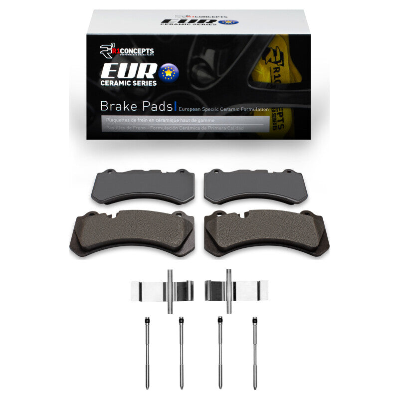 R1 Concepts R1 16-17 Volvo S60 Front Euro Ceramic Pads & Hardware Kit