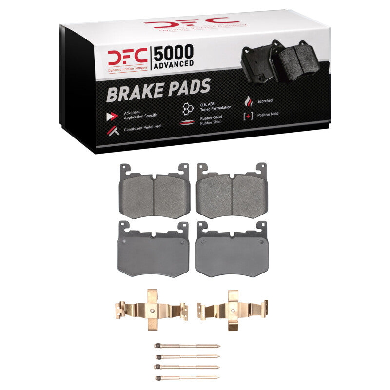DFC 19-26 Jaguar F-Pace Front 5000 Advanced Low Metallic Brake Pads and Hardware Kit