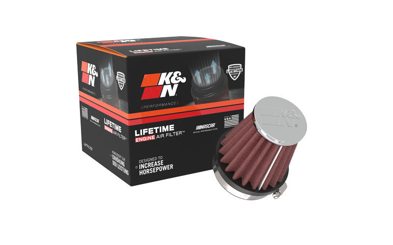 K&N Engineering K&N Universal Chrome Filter 2 1/8 inch FLG / 3 inch Bottom / 2 inch Top / 3 inch Height