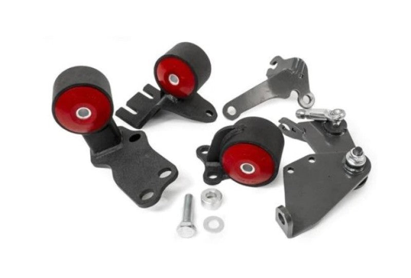 Innovative Mounts Innovative 88-91 Civic B-Series Black Steel Mounts 95A Bushings (Cable to Hydro Conversion)
