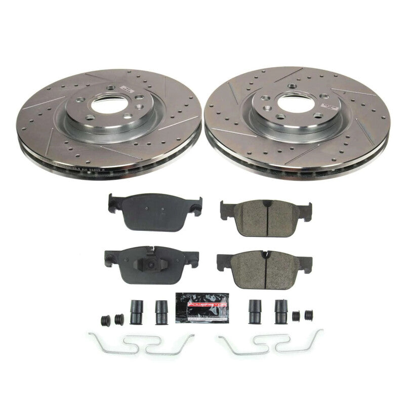 PowerStop Power Stop 18-22 Volvo XC60 Front Z23 Evolution Brake Kit