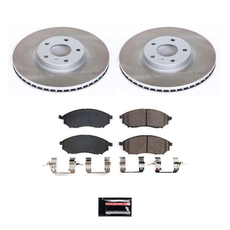PowerStop Power Stop 09-19 Nissan 370Z Front Semi-Coated Rotor Kit