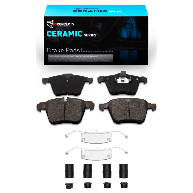 R1 Concepts R1 10-19 Jaguar XF Front Ceramic Pads & Hardware Kit