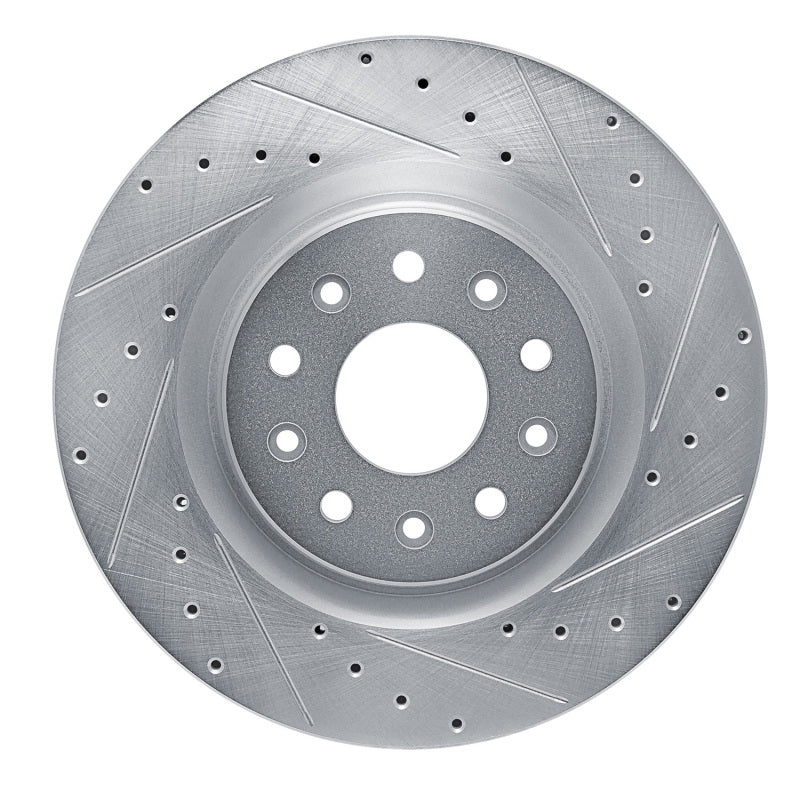 R1 Concepts R1 20-25 Chrysler Pacifica Front Right Drilled & Slotted Silver Brake Rotor