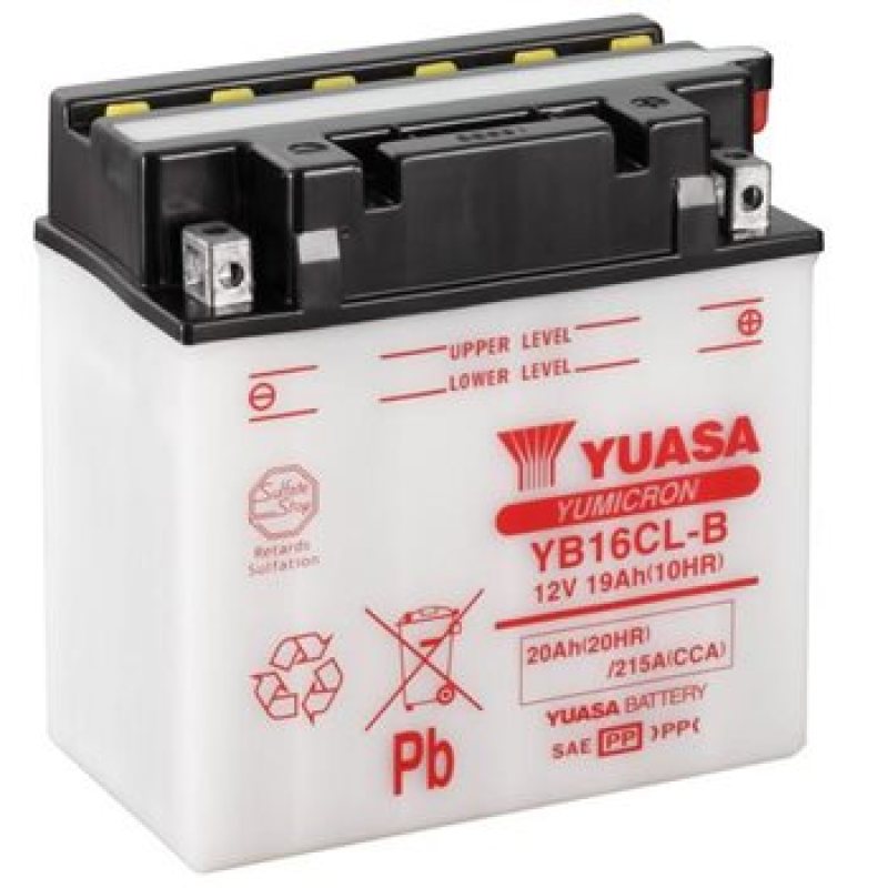 Yuasa Battery Yuasa YB16CL-B Yumicron 12-Volt Battery