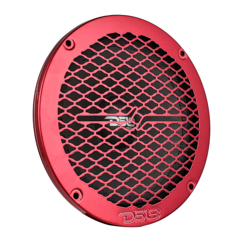 DS18 6.5in Speaker Grill Shallow- Red