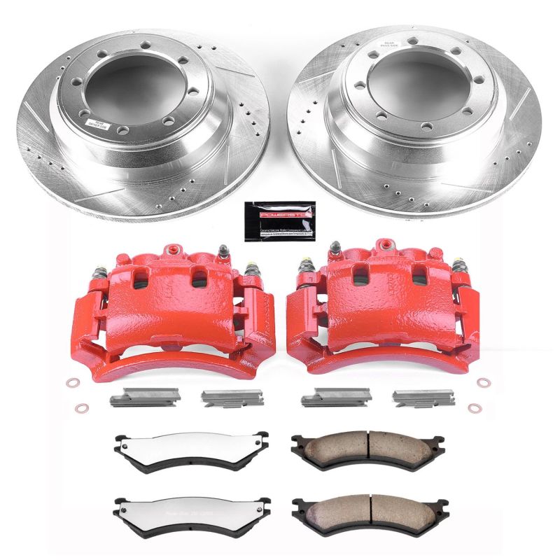 PowerStop Power Stop 03-05 Ford E-350 Club Wagon Rear Z36 Truck & Tow Kit w/Cals