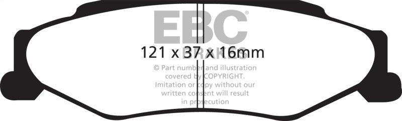 EBC Racing Wilwood 6620 Rear SR-21 Sintered Race Brake Pads