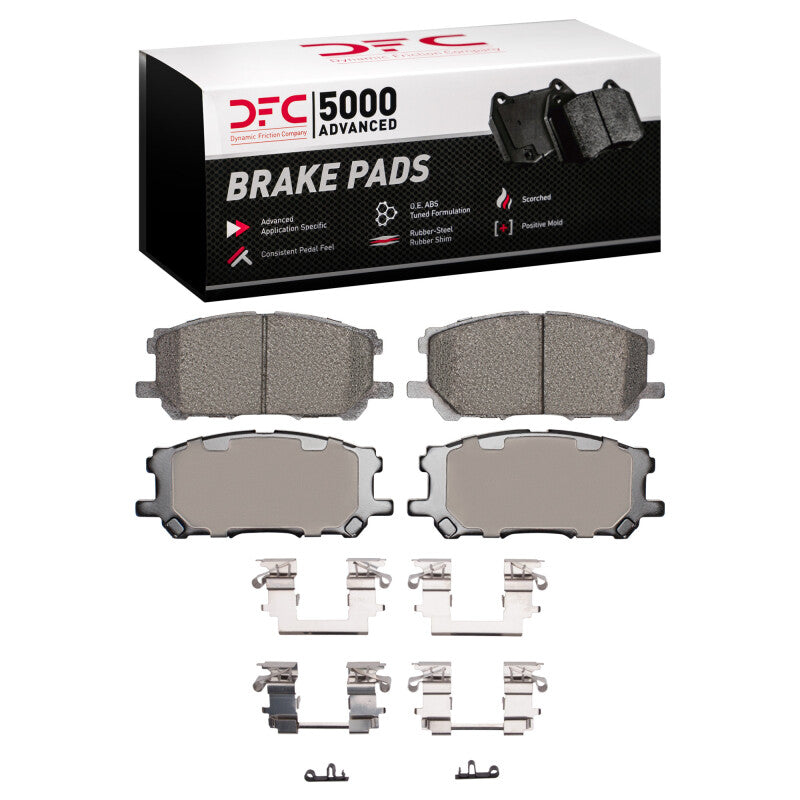 DFC 04-09 Lexus RX400h Front 5000 Advanced Ceramic Brake Pads and Hardware Kit