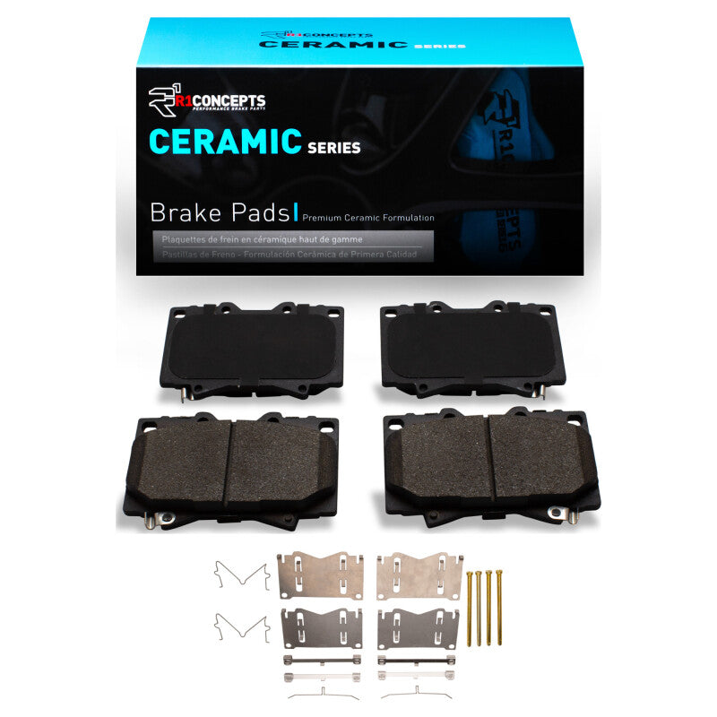 R1 Concepts R1 98-07 Lexus LX470 Front Ceramic Pads & Hardware Kit