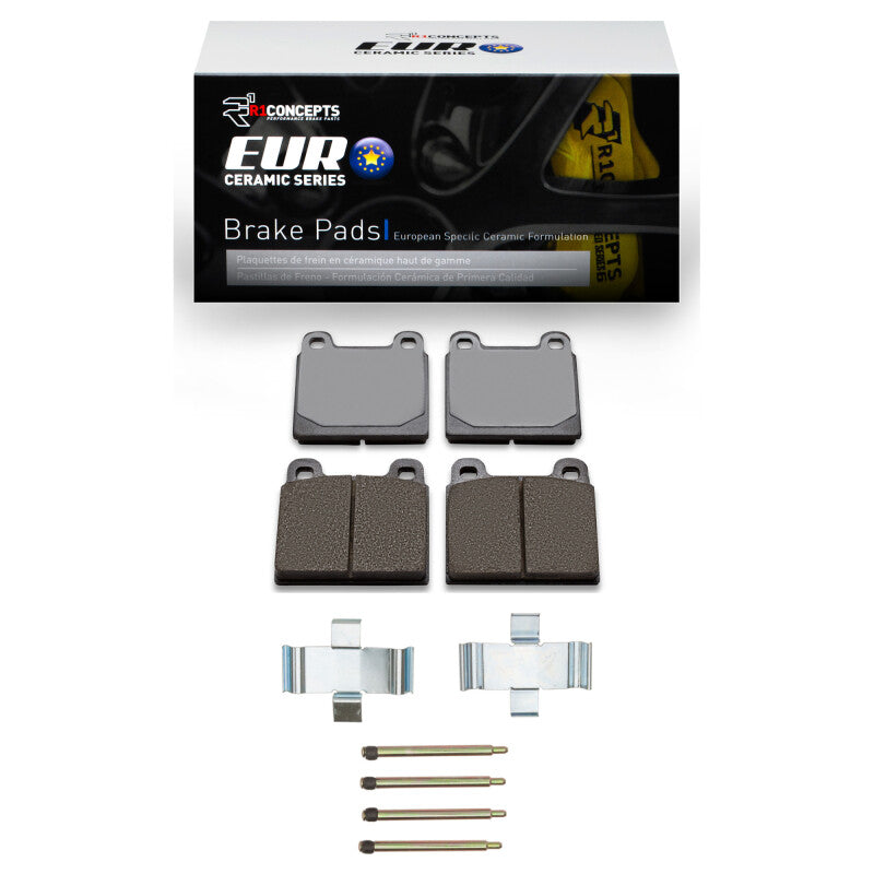 R1 Concepts R1 70-72 Mercedes-Benz 280SE Front Euro Ceramic Pads & Hardware Kit