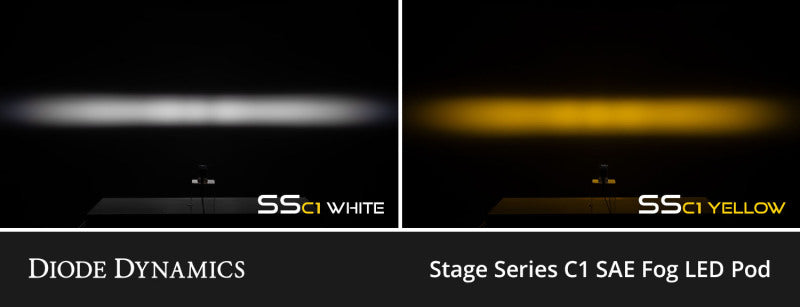Diode Dynamics SSC1 Type MZ LED Fog Light Kit Yellow SAE Fog