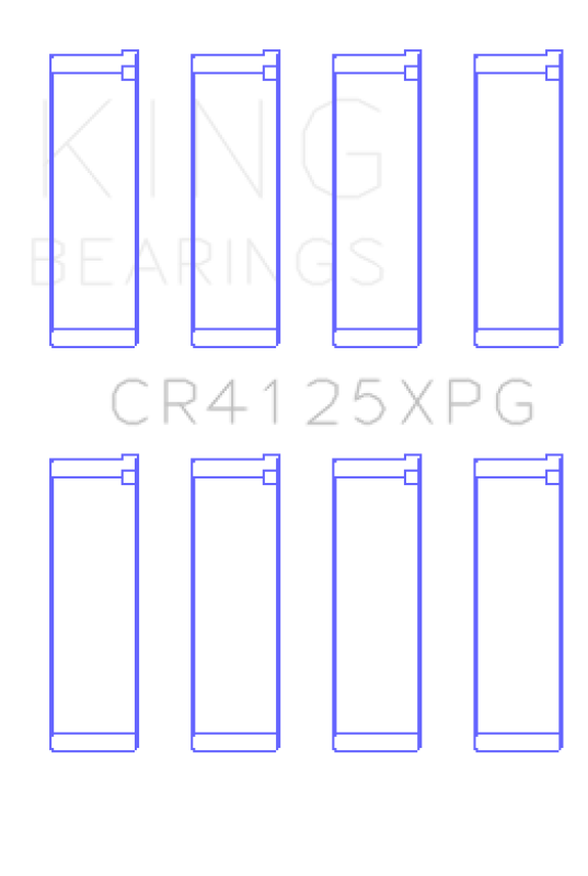King Engine Bearings King Subaru EJ20/EJ22/EJ25 (Suites 52mm Journal Size) Tri-Metal Perf Rod Bearing Set - Size STD