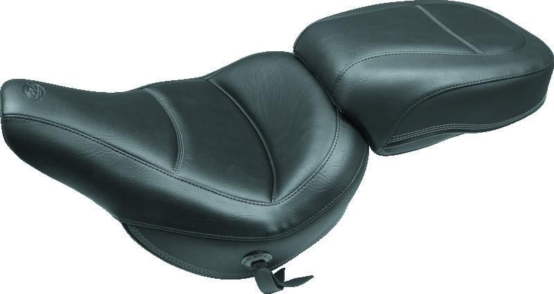 Mustang Motorcycle Mustang 08-21 Harley Electra Glide,Rd Glide, Rd King, Str Glide Touring 1PC Seat Regal - Black