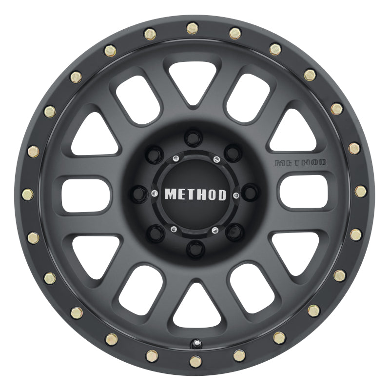 Method Wheels Method MR309 Grid 18x9 +18mm Offset 8x6.5 130.81mm CB Titanium/Black Street Loc Wheel