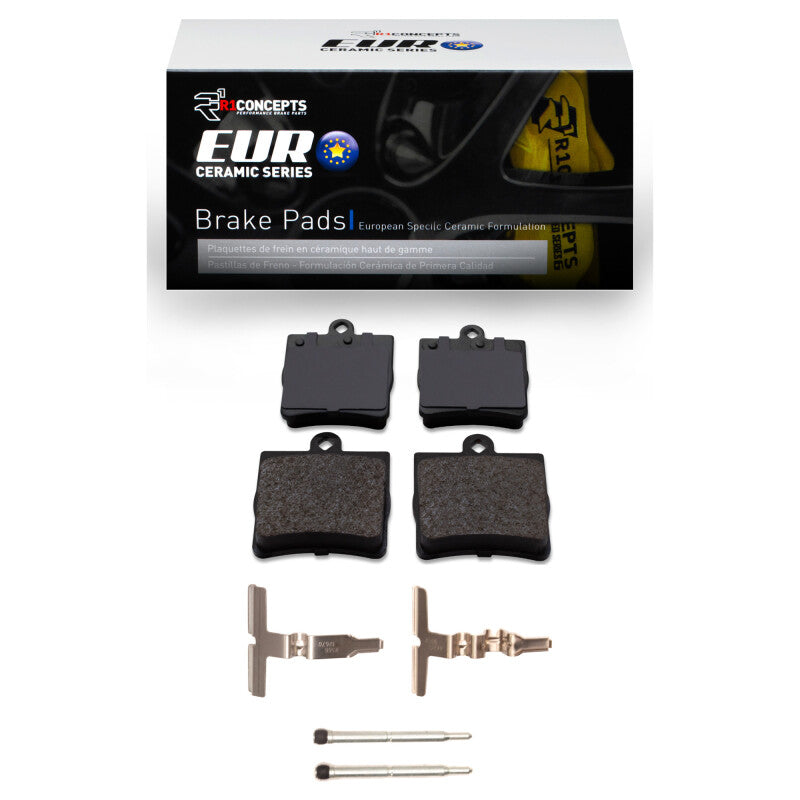 R1 Concepts R1 96-15 Chrysler Crossfire Rear Euro Ceramic Pads & Hardware Kit