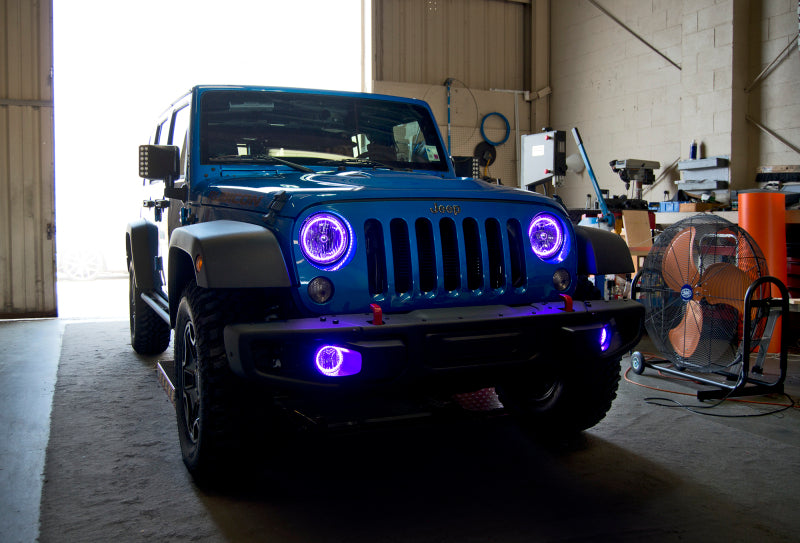ORACLE Lighting Oracle Jeep Wrangler JK 07-17 LED Waterproof Halo Kit - ColorSHIFT w/ BC1 Controller