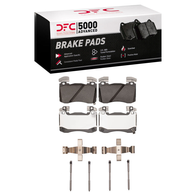 DFC 19-22 Genesis G70 Front 5000 Advanced Low Metallic Brake Pads and Hardware Kit