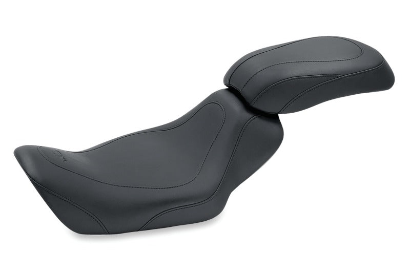 Mustang Motorcycle Mustang 06-17 Harley Dyna Tripper Pass Seat - Black