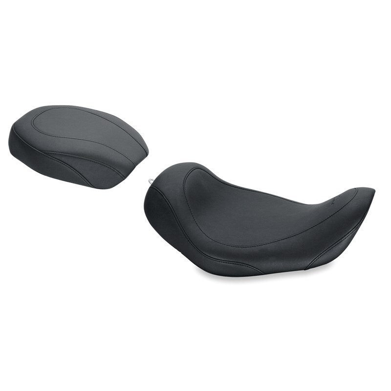 Mustang Motorcycle Mustang 06-17 Harley Dyna Wide Tripper Solo Seat - Black