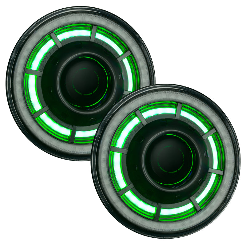 ORACLE Lighting Oracle Oculus 7in ColorSHIFT Bi-LED Projector Headlights for Jeep Wrangler JK