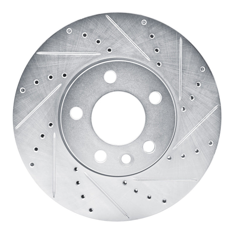 R1 Concepts R1 10-24 Volkswagen TRANSportER (Mexico) Front Right Drilled & Slotted Silver Brake Rotor