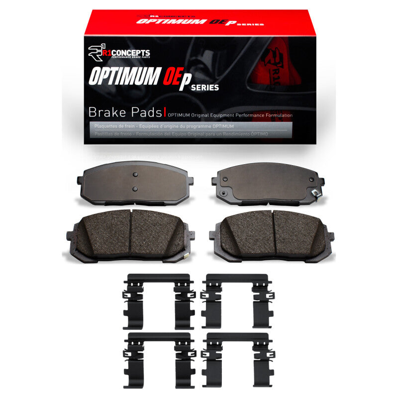 R1 Concepts R1 21-26 Kia K5 Front Optimum OE Brake Pads and Hardware Kit