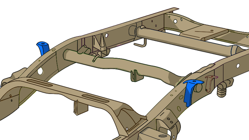 RustBuster Rust Buster 1999-2006 Chevy & GMC Pick Up Trucks ward Bed Mount RB7316