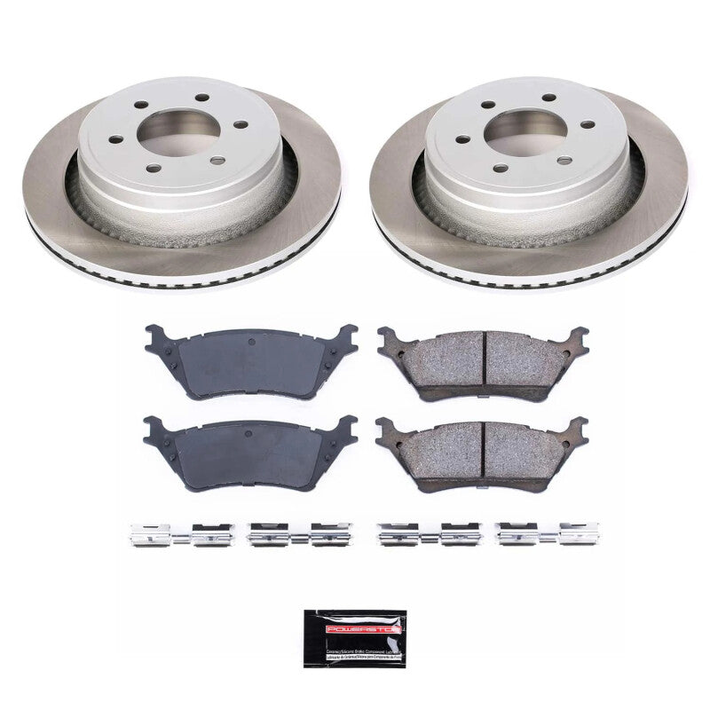 PowerStop Power Stop 12-18 Ford F-150 Rear Semi-Coated Rotor Kit