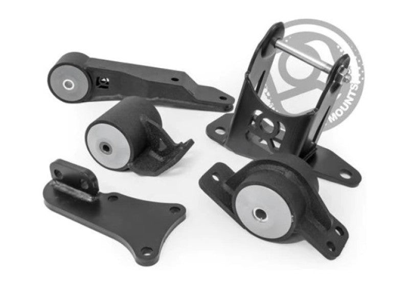 Innovative Mounts Innovative 00-07 Honda Insight K-Series Black Steel Mounts 85A Bushings (K24 Engine and K20 Trans)